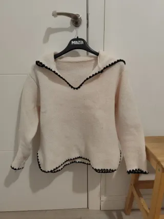 Jersey Pico Blanco Crudo