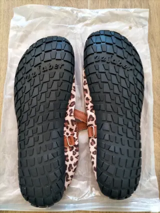 Merceditas bailarinas barefoot leopardo 44