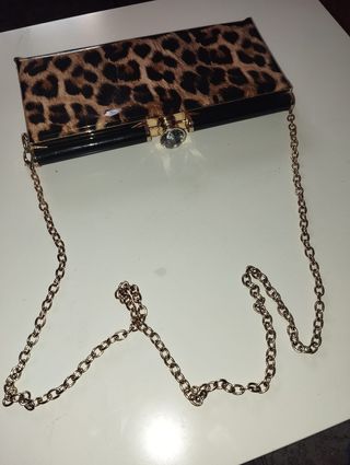 Bolso de fiesta estampado leopardo