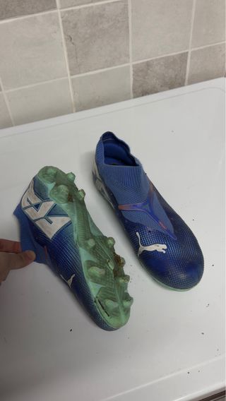 Botas de fútbol Puma azules