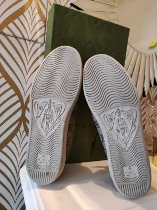 Zapatillas Gucci Beige y Marrón Mujer