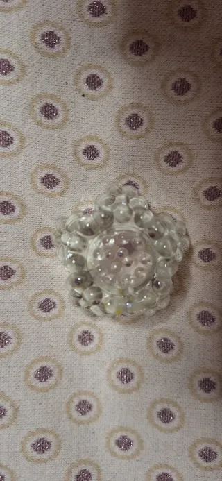 Portacandele vintage in vetro a forma di fiore