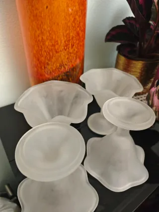 Juego de 4 copas para postre