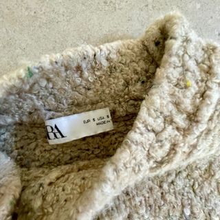 Jersey beige tejido grueso