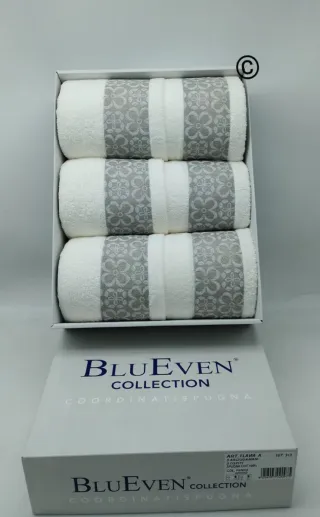 Set 3+3 Asciugamani BluEven Collection