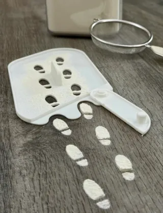 Plantilla huellas elfo travieso