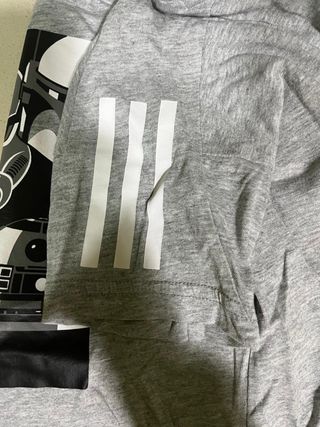 Camiseta Star Wars Adidas Niño Gris