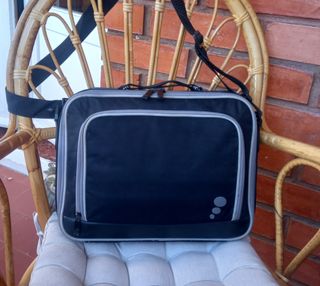 Bolso para portátil negro y gris