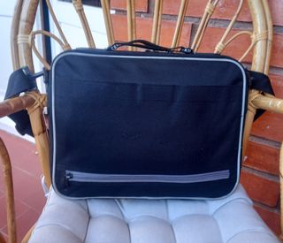 Bolso para portátil negro y gris