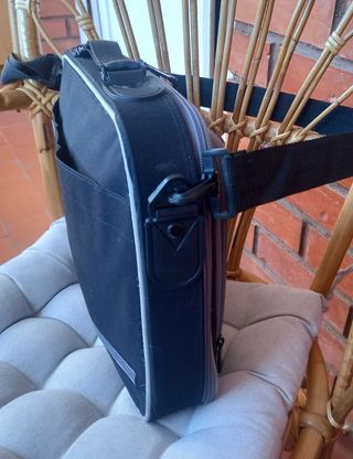 Bolso para portátil negro y gris