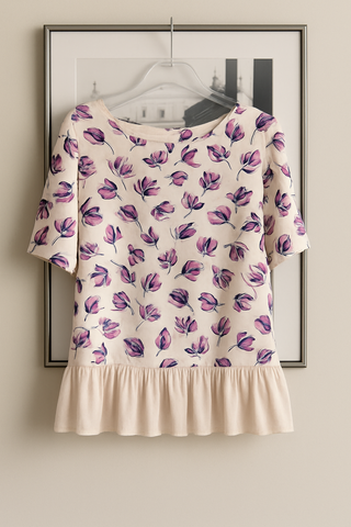 Blusa Maddison floral volantes Talla XL