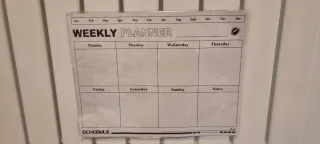 Lavagna settimanale magnetica