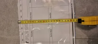 Lavagna settimanale magnetica