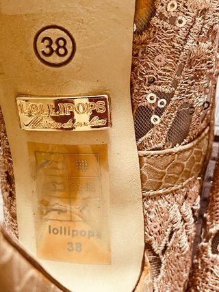 Zapatos Lollipops nude encaje