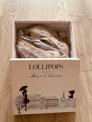 Zapatos Lollipops nude encaje