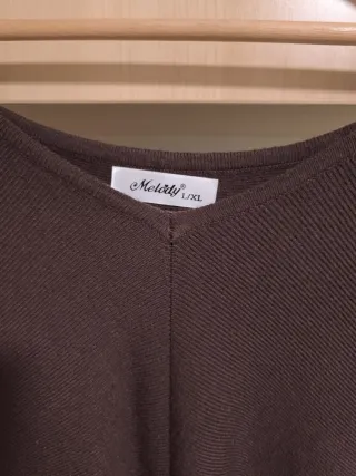 Jersey mujer marrón largo talla única