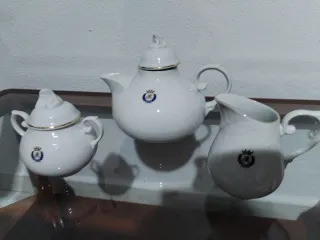 Juego de té porcelana 3 piezas