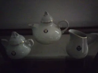 Juego de té porcelana 3 piezas