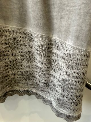 Conjunto Maloka Vestido e Casaco Bege/Cinza