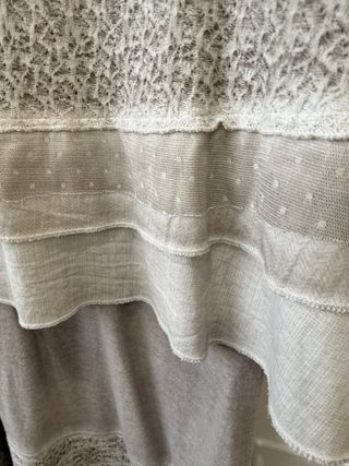 Conjunto Maloka Vestido e Casaco Bege/Cinza