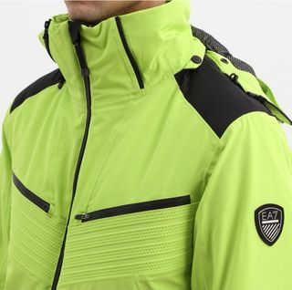 EA7 Giacca da sci uomo verde fluo