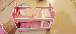 Litera, Cama y Trona para Muñecas
