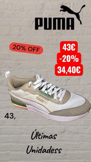 Zapatillas Puma Talla 43 última unidad