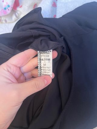 Abito donna nero con dettagli bianchi