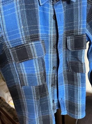 Sobrecamisa Zara Azul y Negra Talla L