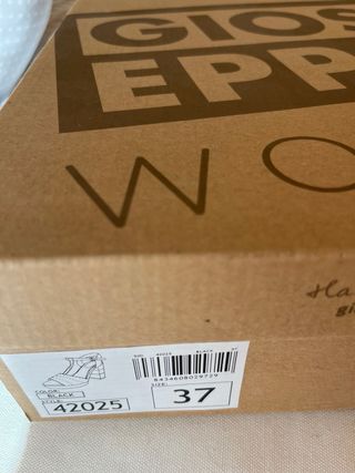 Zapatos de tacón Gioseppo negros y plateados 37