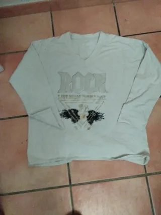 Camiseta Rock Manga Larga