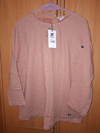 Blusa Batela rayas rosas talla única