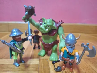 Lote Playmobil Vikingos y Ogro