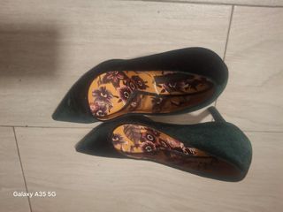 Zapatos de tacón verde mujer talla 39