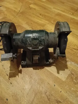 Afilador de banco verde para cuchillos o herramien