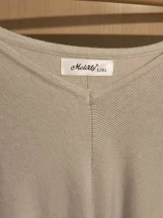 Jersey largo beige talla única