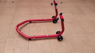 Caballete Moto Rojo completamente nuevo sin usar