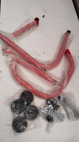 Caballete Moto Rojo completamente nuevo sin usar