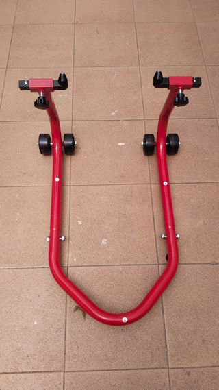 Caballete Moto Rojo completamente nuevo sin usar