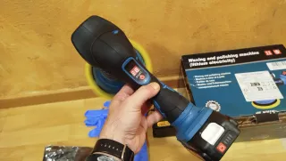 NUEVA!Pulidora excéntrica a batería+set accesorios