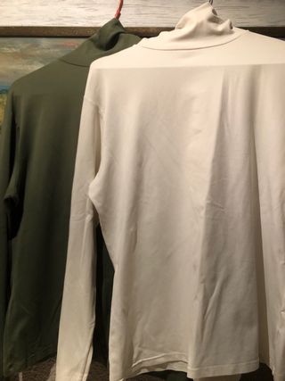 Pack 2 Camisetas Manga Larga Cuello Alto Licra