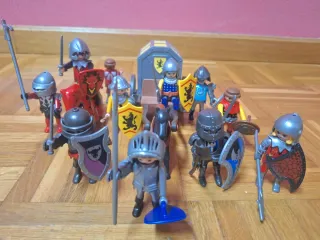Lote Playmobil Caballeros Medievales con Carro
