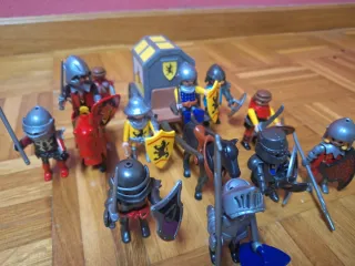 Lote Playmobil Caballeros Medievales con Carro