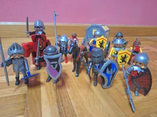 Lote Playmobil Caballeros Medievales con Carro