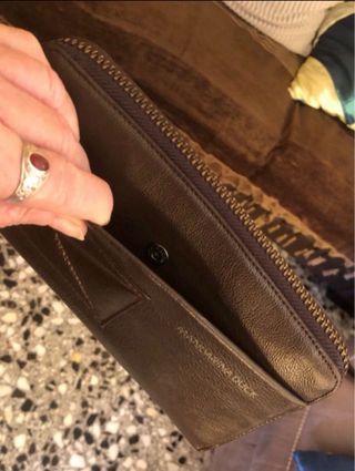 Monedero billetero Mandarina Duck Piel marrón