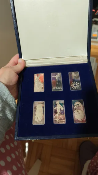 Lote 6 monedas plata conmemorativas