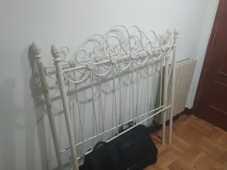 Cabecero forja blanco