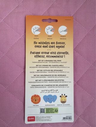 Set 3 penne Legami originali wild Savannah