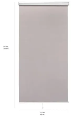 Tenda a rullo opaca beige senza cordoncino