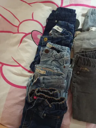 Lote 12 Pantalones Vaqueros Niña de 24 a 36 meses